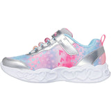 Skechers Silver Infinite Heart Lights - Heart Jewels