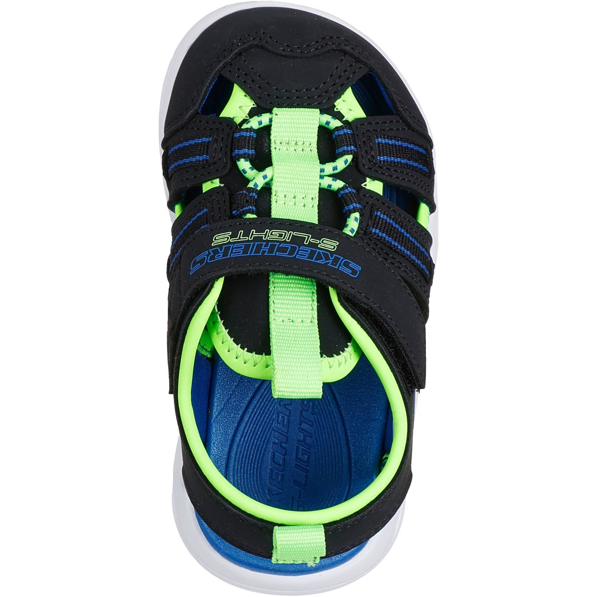 Skechers Black S-Lights: Sola Glow Sandal - Hyper-Coast