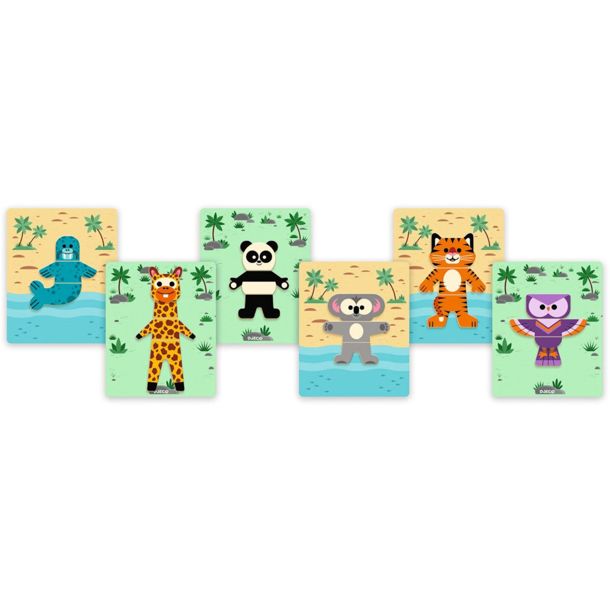 Djeco Inzebox Magnet Leg, Mix'N'Match