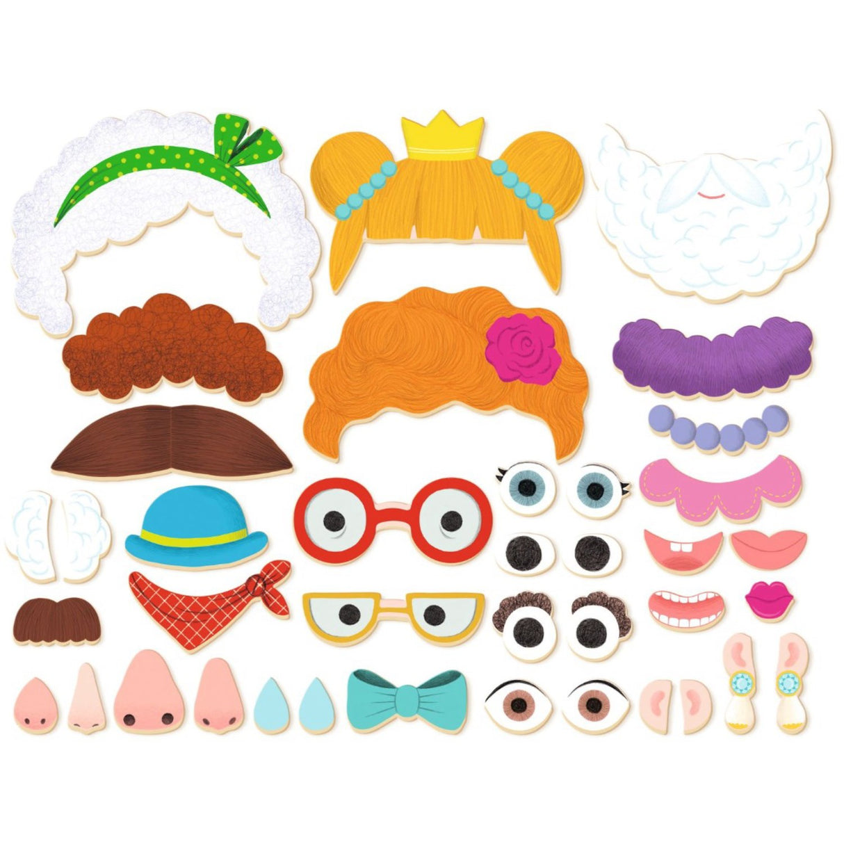 Djeco Inzebox Magnet Leg, Portraits