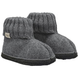 Huttelihut Medium Grey Melange Slippers Wool