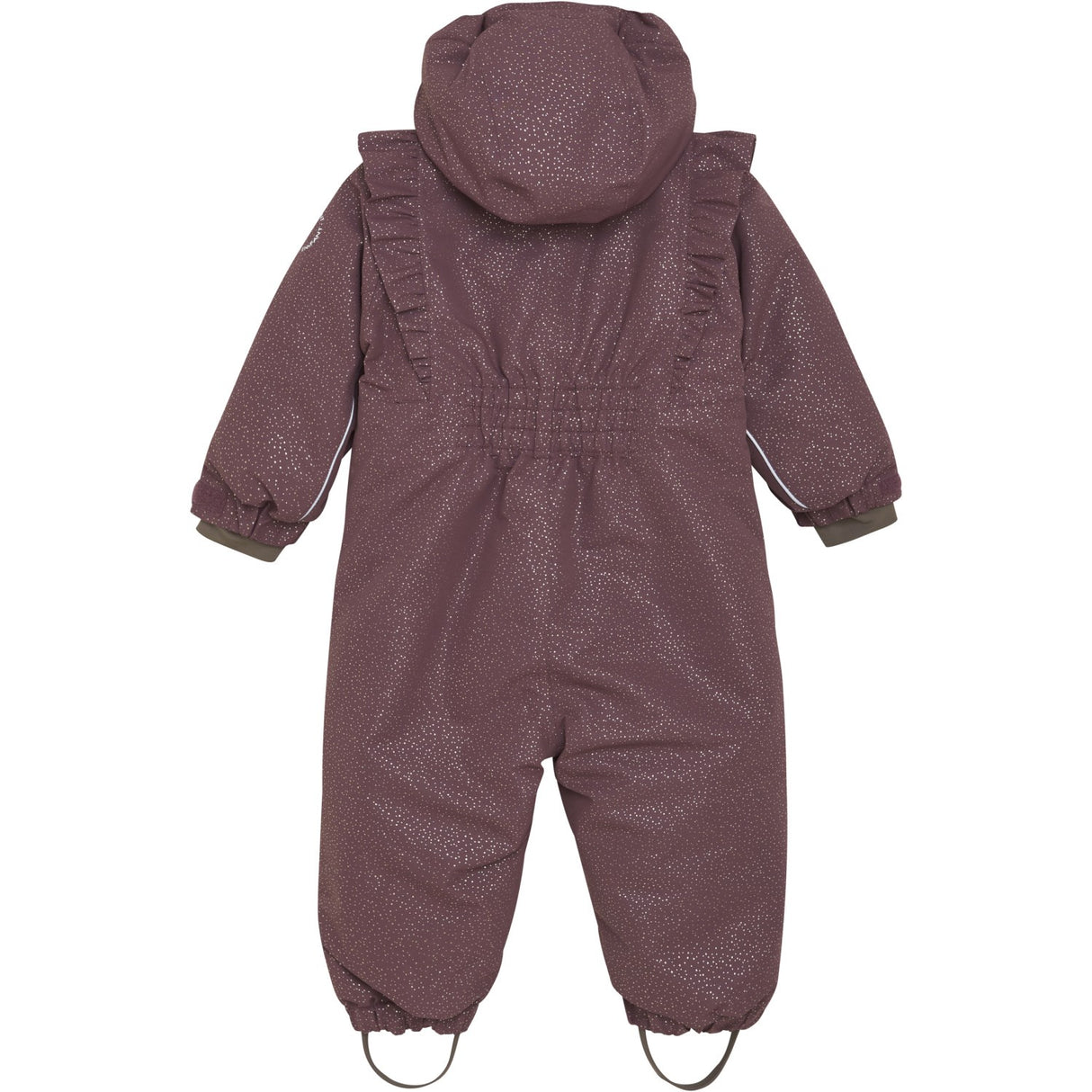 En Fant Rose Taupe Baby Snowsuit W. Frills