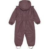 En Fant Rose Taupe Baby Snowsuit W. Frills