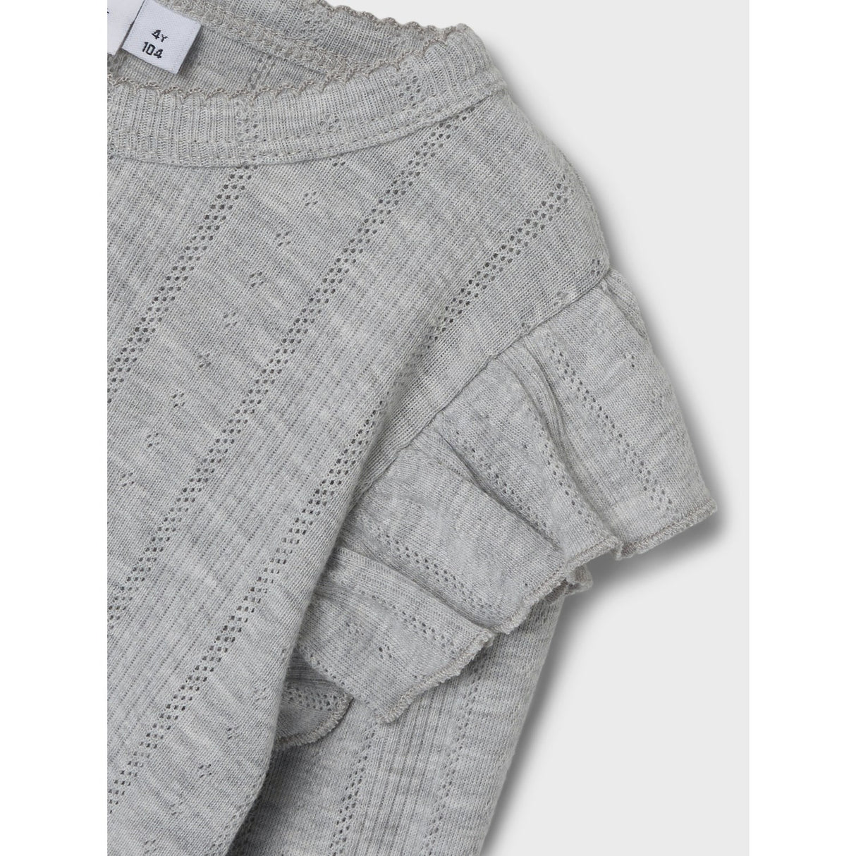 Name It Grey Melange Nmfjulia Ls Slim Top Noos