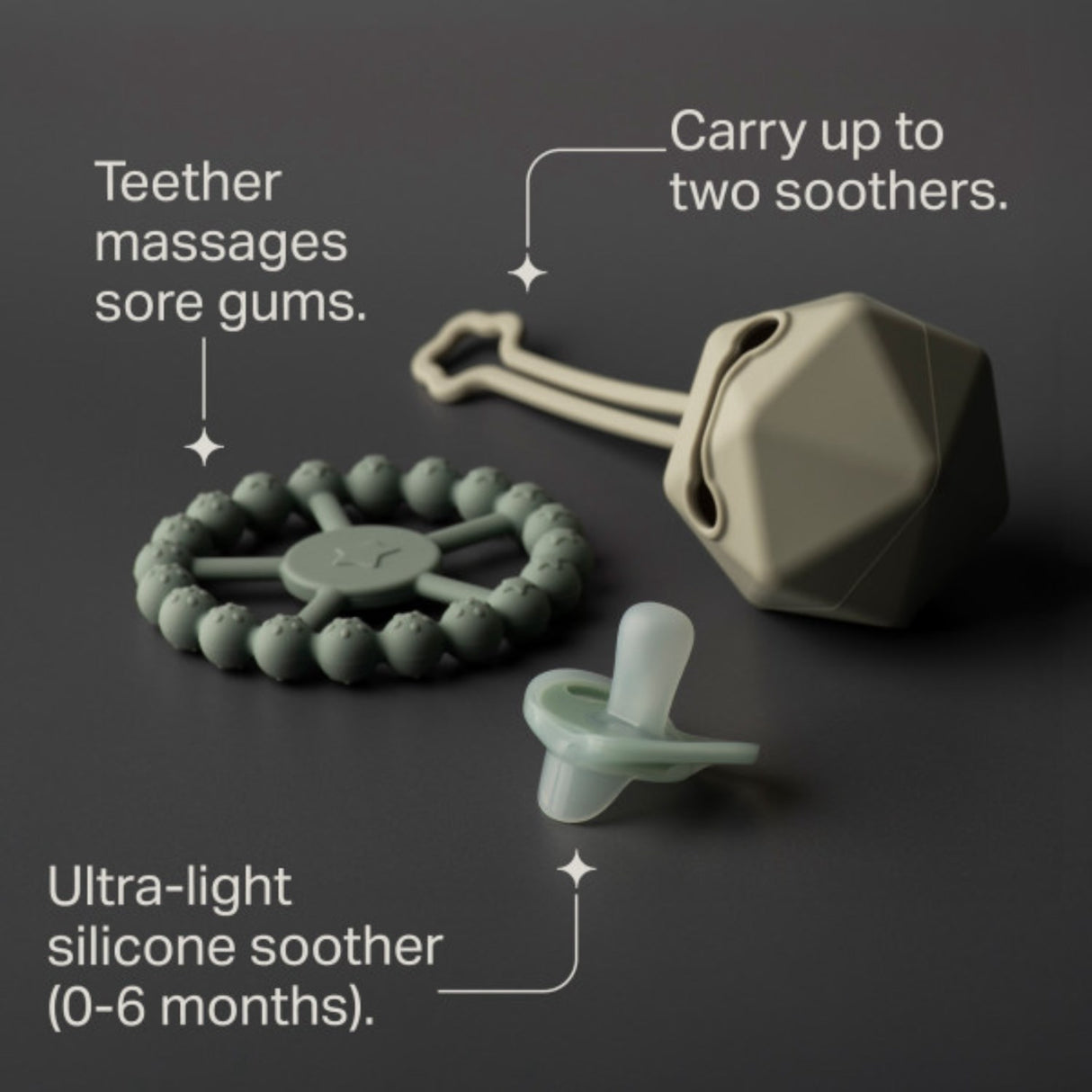 Tommee Tippee Silicone Giftset Green