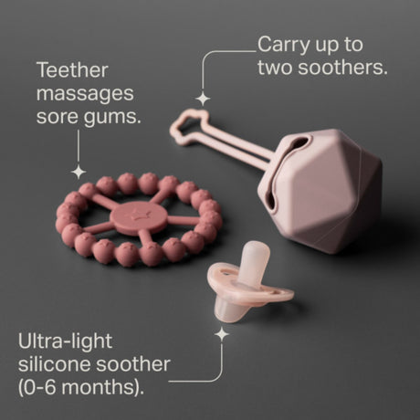 Tommee Tippee Silicone Giftset Pink