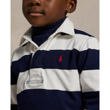Polo Ralph Lauren White/Cruise Navy Rugby Polo T-Shirt
