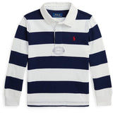 Polo Ralph Lauren White/Cruise Navy Rugby Polo T-Shirt