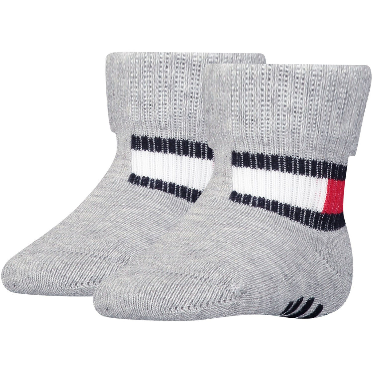Tommy Hilfiger Light Grey Melange Th Baby Sock 2P Flag Sock