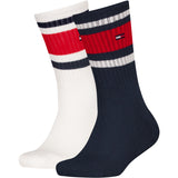 Tommy Hilfiger Navy Th Kids Sock 2P Sport Stripe