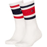 Tommy Hilfiger White Th Kids Sock 2P Sport Stripe