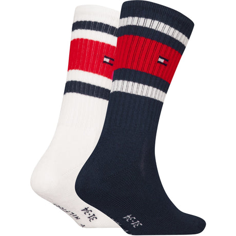 Tommy Hilfiger Navy Th Kids Sock 2P Sport Stripe