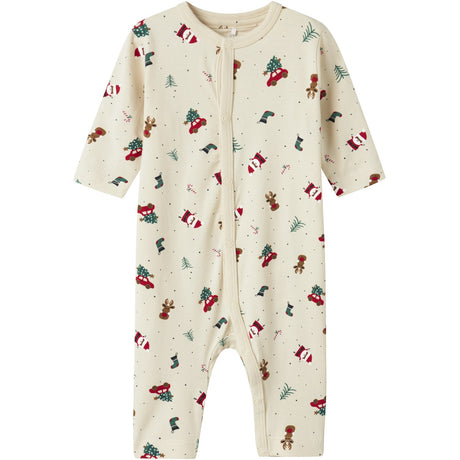 Name It Whitecap Gray Christmas Elements Vismas Nightsuit