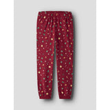 Name It Jester Red Xmas AOP Red Nanvismas Ls Nightset Adult