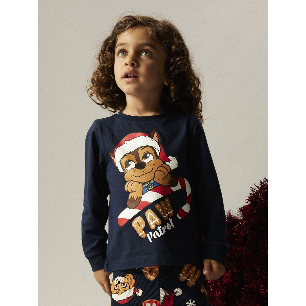 Name It Navy Blazer Nmmslava Paw Ls Nightset Cplg