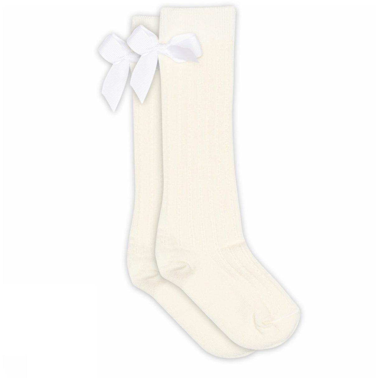 Mp Danmark Snow White Liva Knee Socks - Bow