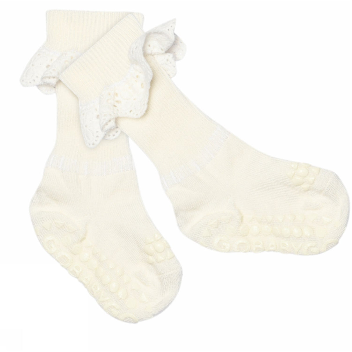 Gobabygo Snow White Non-Slip - Viscose-bamboo Lace