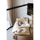 KAS Kopenhagen Beige Dragon Fly Blanket