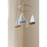 KAS Kopenhagen Multi Color Boat Baby Mobile