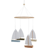 KAS Kopenhagen Multi Color Boat Baby Mobile