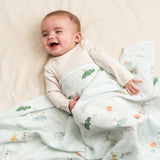 DonebyDeer Celebration Blue Baby Swaddle