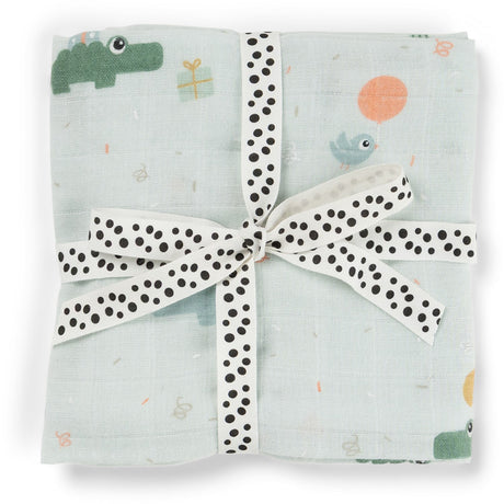 DonebyDeer Celebration Blue Baby Swaddle