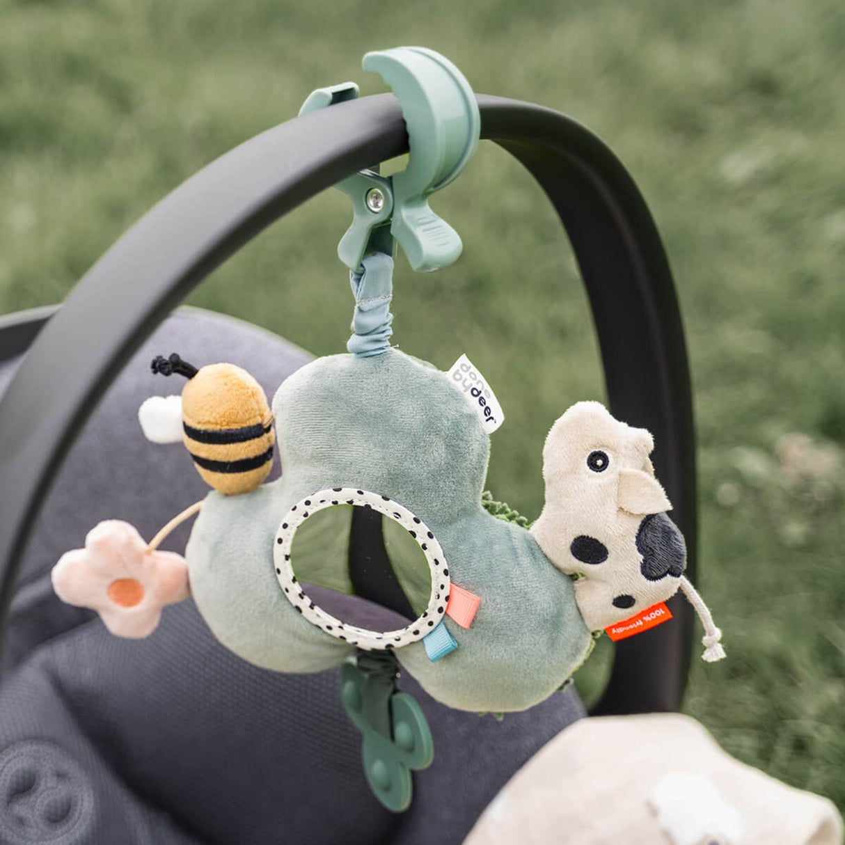 DonebyDeer Tiny Farm Green Aktivitetsspejl With Clip