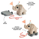 DonebyDeer Elphee Sand 2-I-1 Pull-Along Animal