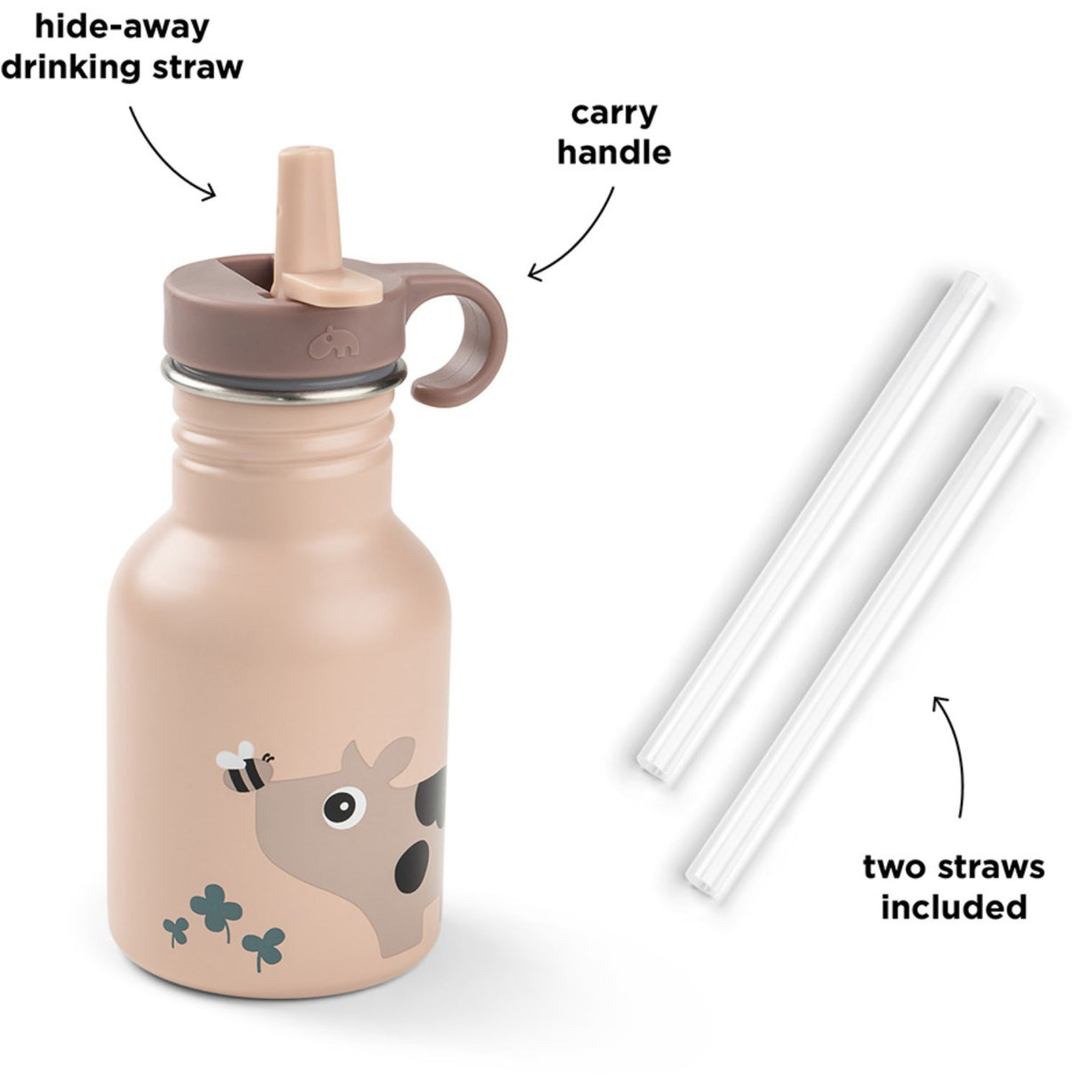 DonebyDeer Tiny Farm Powder Bottle Rustfrit Stål 350 Ml