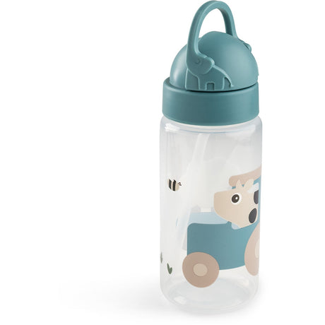 DonebyDeer Tiny Farm Blue Water Bottle With Straw 350 Ml