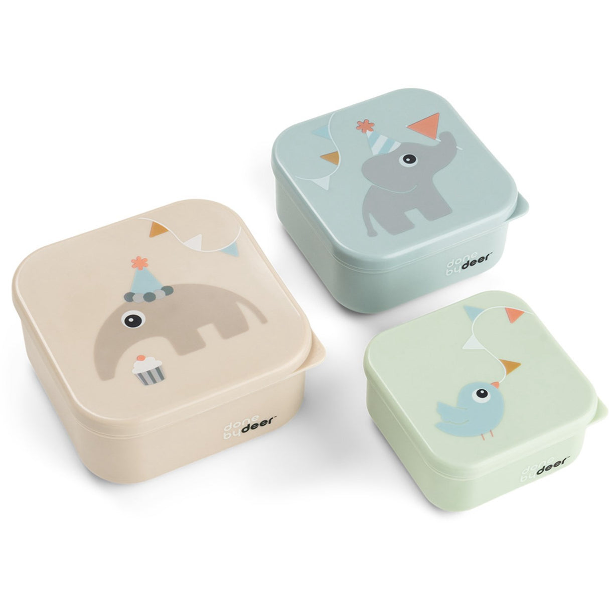 DonebyDeer Celebration Colour Mix Snack Crate Set 3-Pack