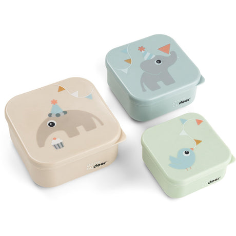 DonebyDeer Celebration Colour Mix Snack Crate Set 3-Pack