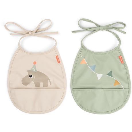 DonebyDeer Celebration Sand Mini Bib With Lomme 2-Pack