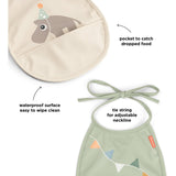 DonebyDeer Celebration Sand Mini Bib With Lomme 2-Pack
