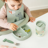 DonebyDeer Playground Green Silicone Bib
