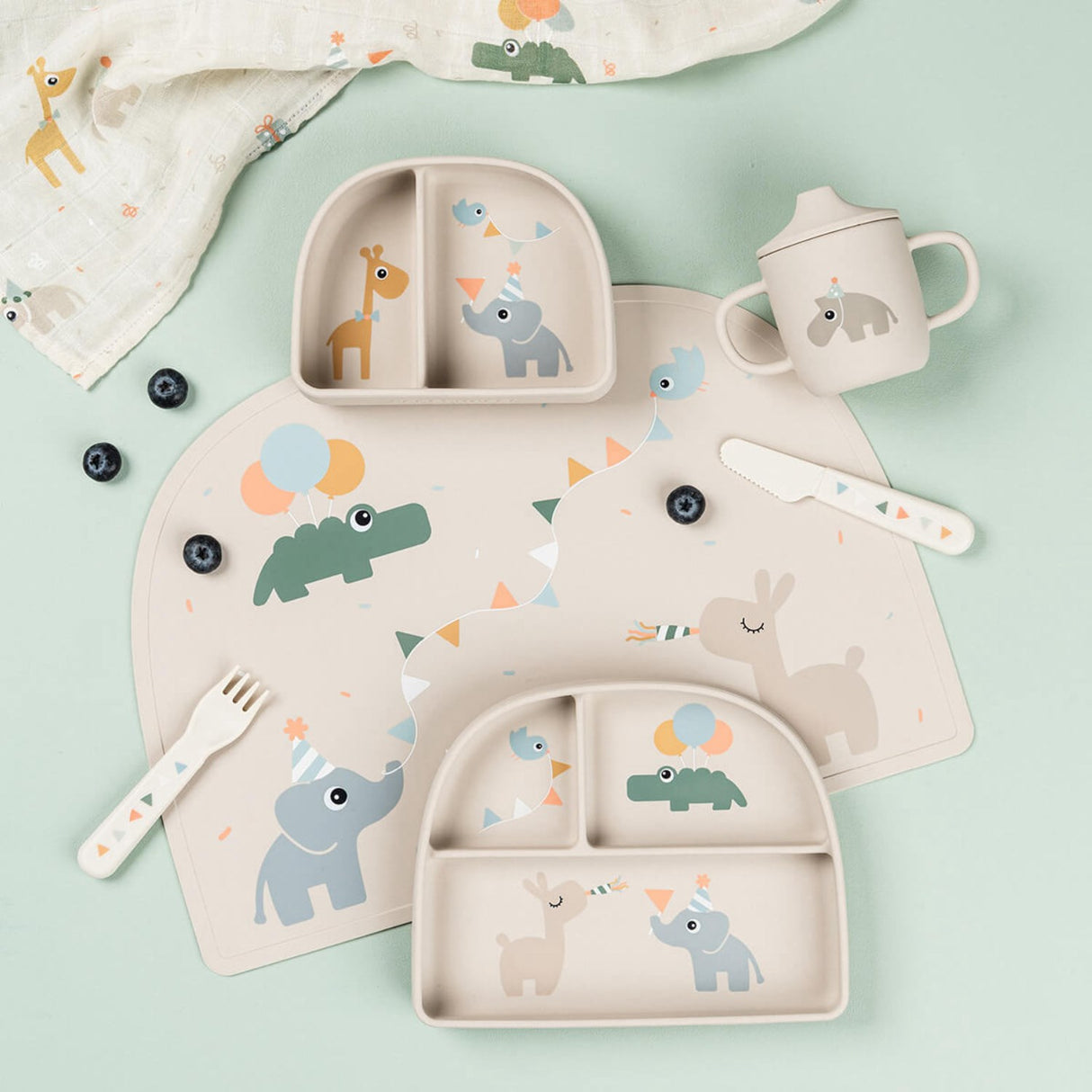 DonebyDeer Celebration Sand Silicone Tudkop 2 Håndtag