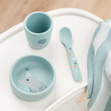 DonebyDeer Celebration Blue Stick&Stay Dinner Set