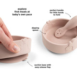 DonebyDeer Sheepy Powder Silicone Stick&Stay Bowl & Babyske