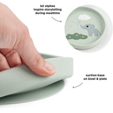 DonebyDeer Elphee Green Stick&Stay Dinner Set