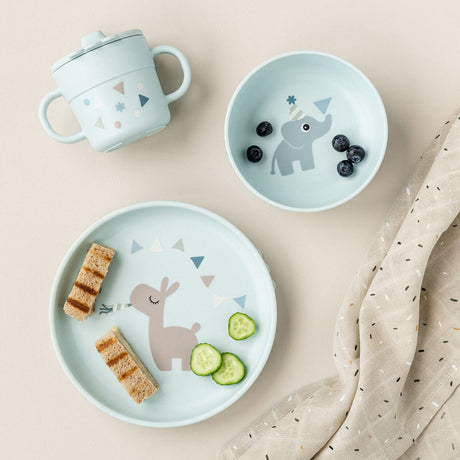 DonebyDeer Celebration Blue Foodie Dinner Set With Sugekop