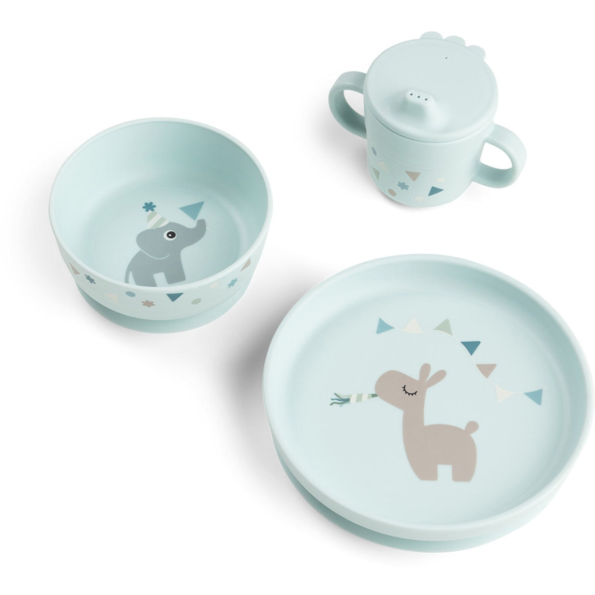 DonebyDeer Celebration Blue Foodie Dinner Set With Sugekop