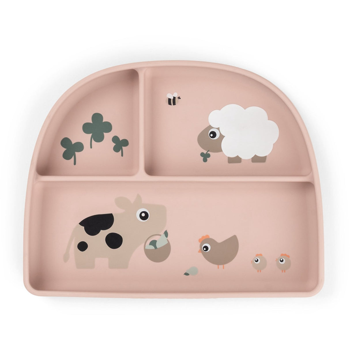 DonebyDeer Tiny Farm Powder Stick&Stay Inddelt Plate