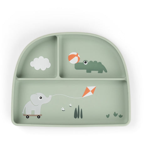 DonebyDeer Playground Green Stick&Stay Inddelt Plate