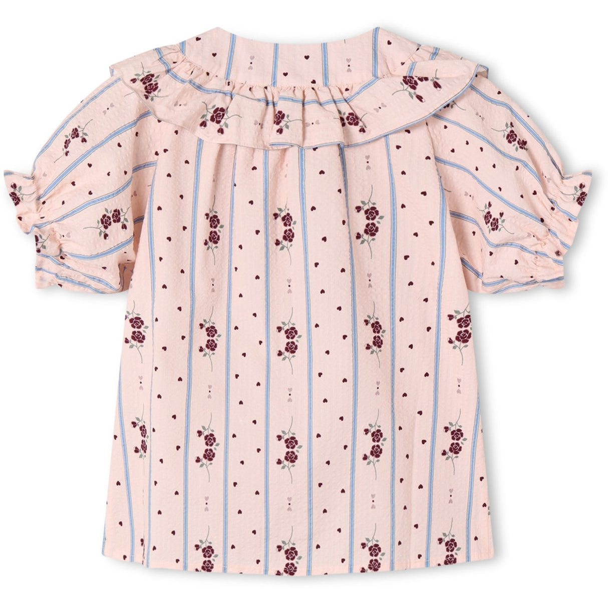 Fliink Chalk Pink Aop Colombe Ss Blouse