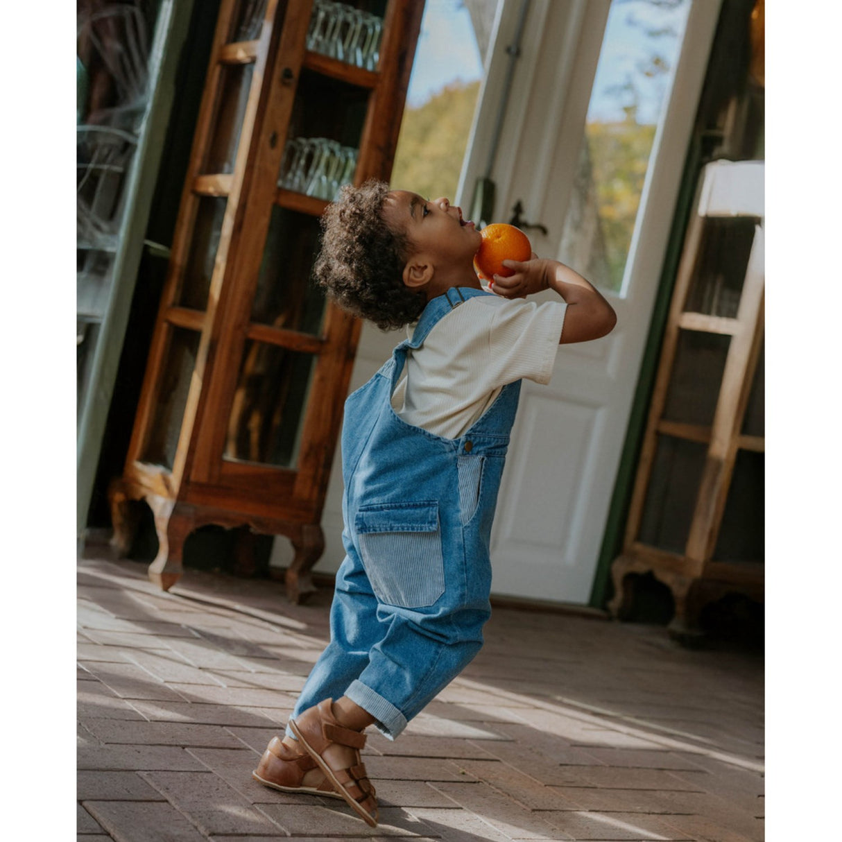 Fliink Medium Denim Blue Don Contrast Overall