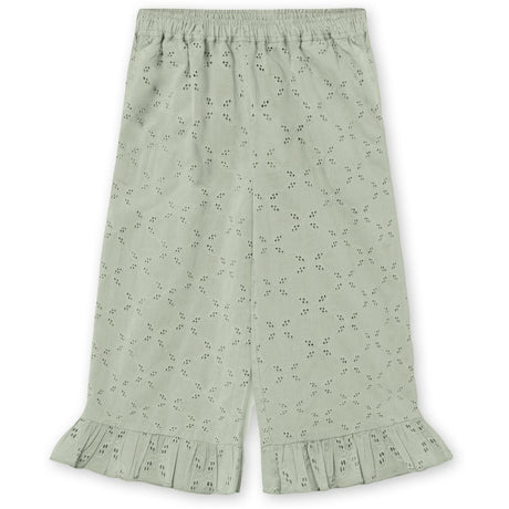 Fliink Aqua Gray Harper Ruffle Pants
