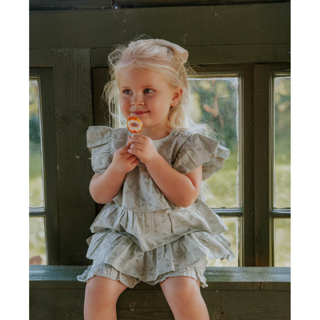 Fliink Aqua Gray Harper Top