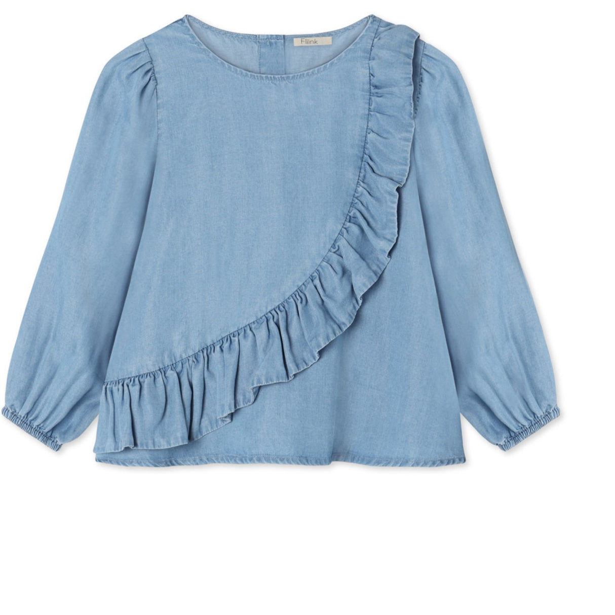 Fliink Medium Denim Blue Helene Ls Blouse