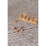 KAS Kopenhagen Brow & Nautral Brown Stripes Rug 140X200