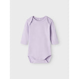 Name It Pastel Lilac Nbfbody 3P Ls Lilac Petit Flower Noos